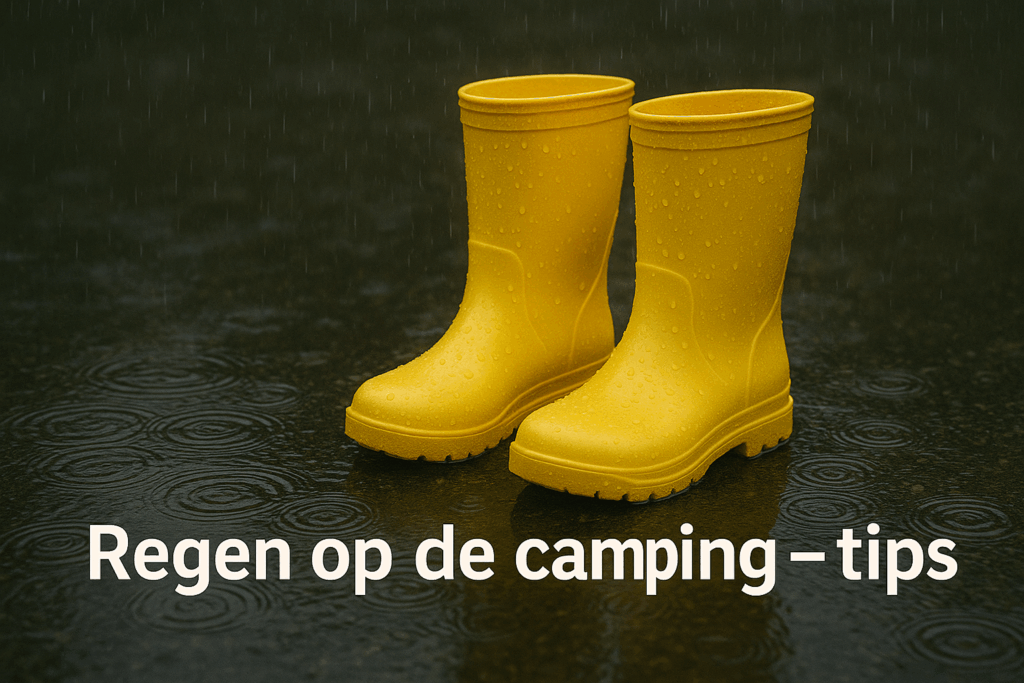 Regenlaarzen op een natte camping – tips voor kamperen in de regen