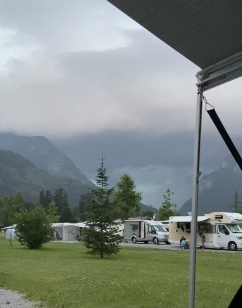 foto van de storn die nadert