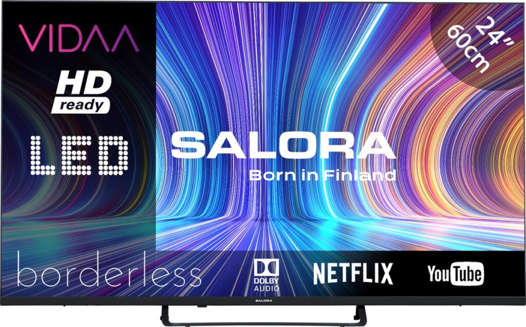Salora 24HV210 tv 61 cm (24") HD Smart TV Wifi Zwart